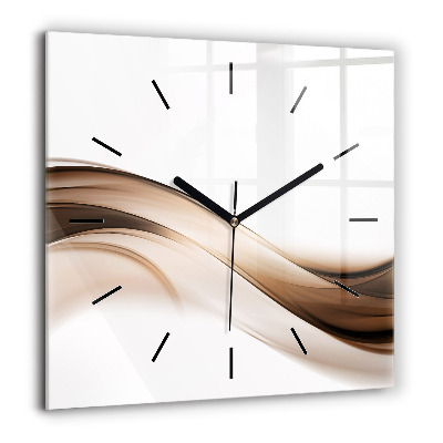 Horloge murale carrée 60x60 cm Ligne abstraite