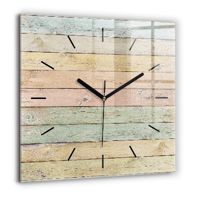 Horloge murale carrée 60x60 cm Tableaux colorés