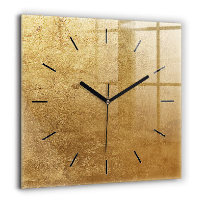 Horloge carrée en verre 60x60 cm Toile décorative