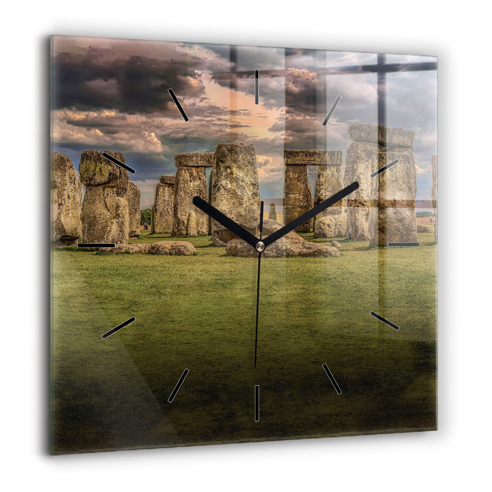 Pendule carrée en verre 60x60 cm Stonehenge Nimbostratus