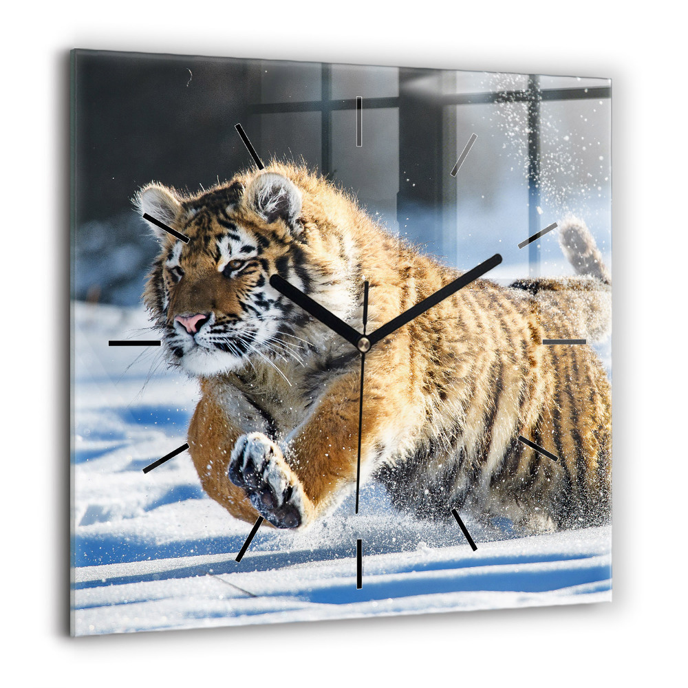 Horloge murale carrée 60x60 cm Un pas en avant audacieux