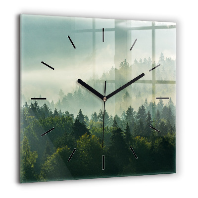 Horloge murale carrée 60x60 cm Enfants au lever du soleil