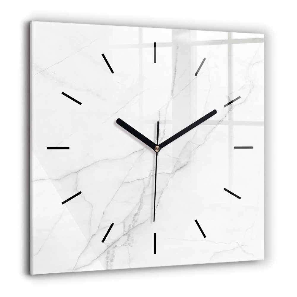 Horloge murale carrée 60x60 cm Marbre décoratif