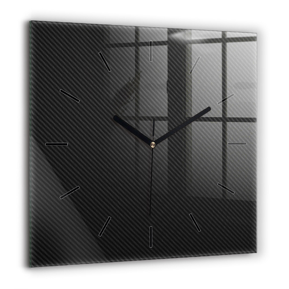 Horloge carrée en verre 60x60 cm Abstrait sombre