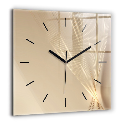 Horloge murale carrée 60x60 cm Lumière abstraite