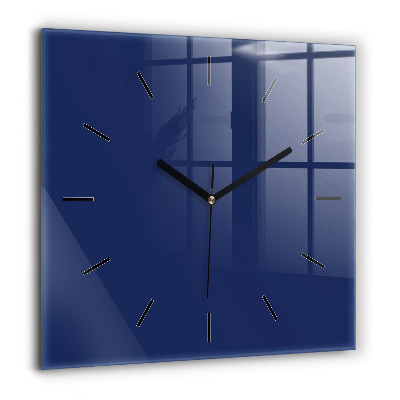 Horloge murale carrée 60x60 cm Bleu marine