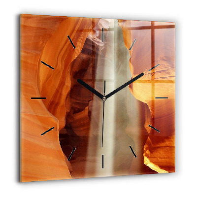 Horloge murale carrée 60x60 cm Canyon du désert
