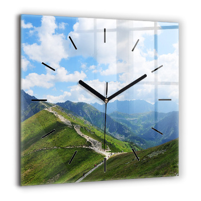 Horloge murale carrée 60x60 cm Kasprowy Wierch Zakopane