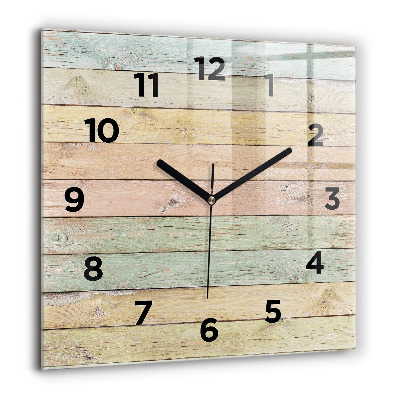 Horloge murale carrée 60x60 cm Tableaux colorés