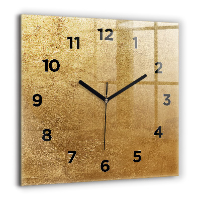 Horloge carrée en verre 60x60 cm Toile décorative