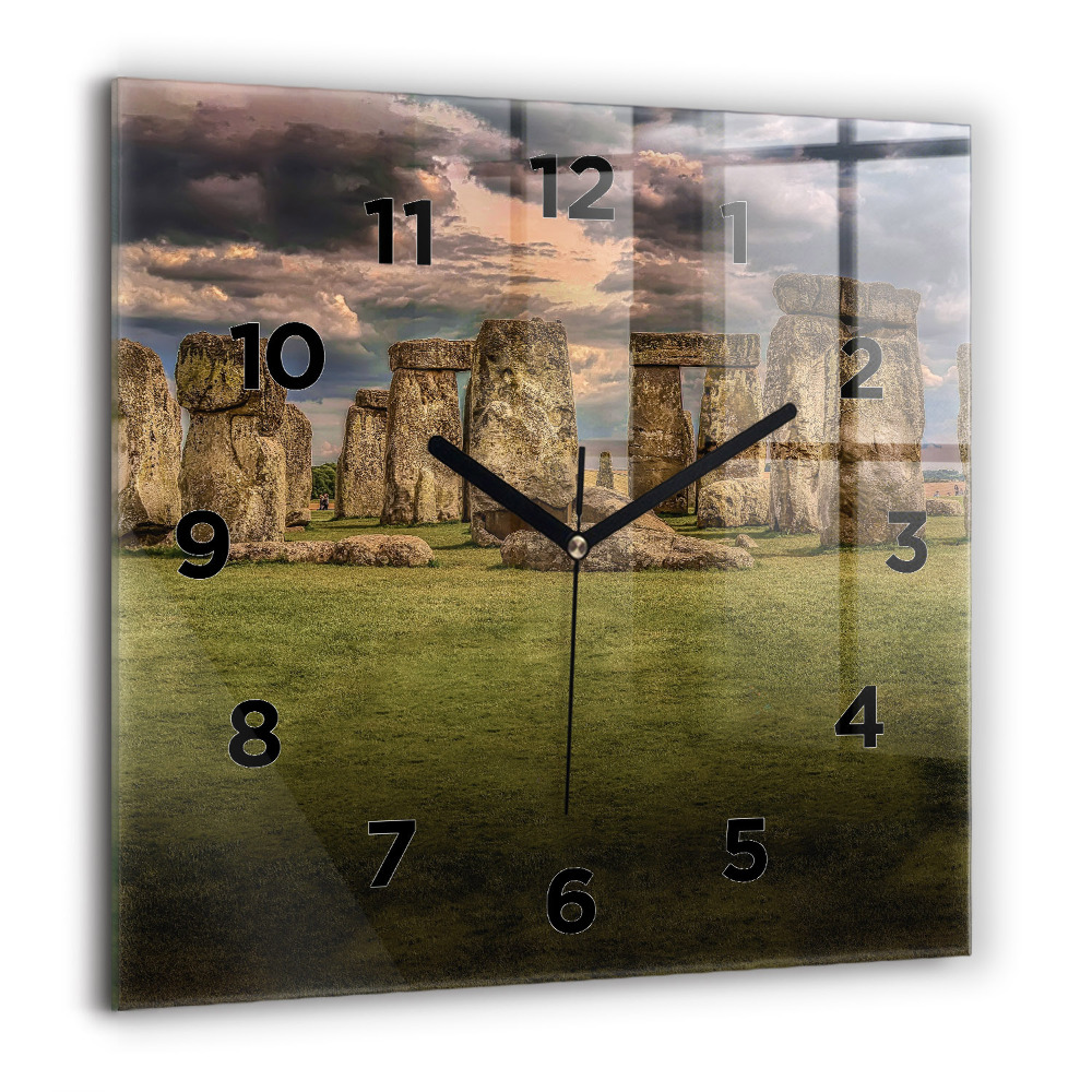 Pendule carrée en verre 60x60 cm Stonehenge Nimbostratus