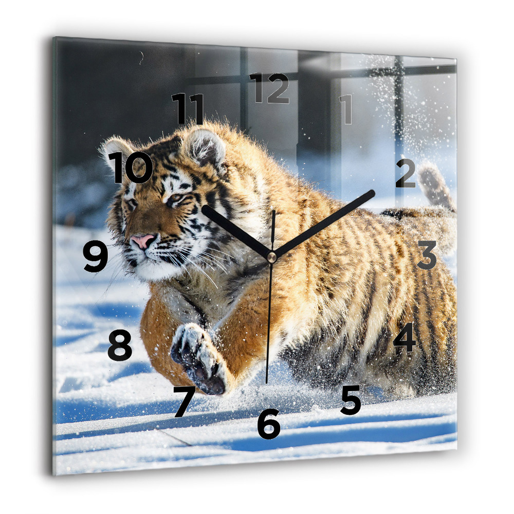 Horloge murale carrée 60x60 cm Un pas en avant audacieux