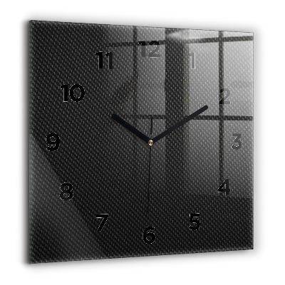 Horloge carrée en verre 60x60 cm Abstrait sombre