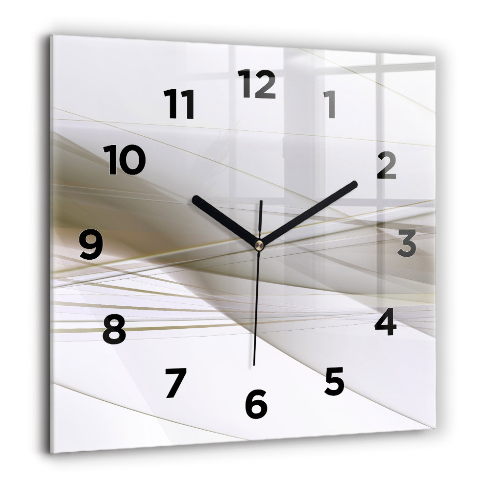 Horloge murale carrée 60x60 cm Abstraction lumineuse