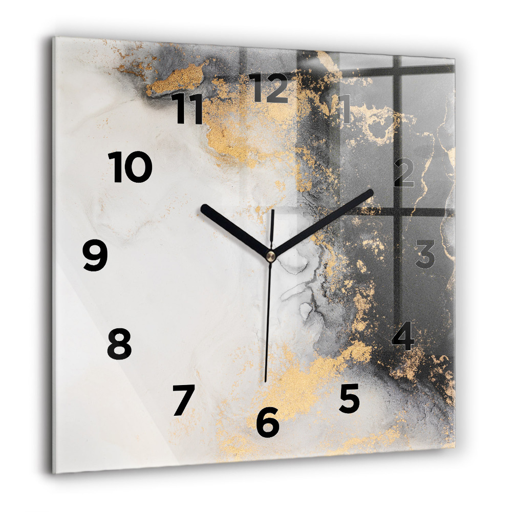 Horloge murale carrée 60x60 cm Marbre artistique