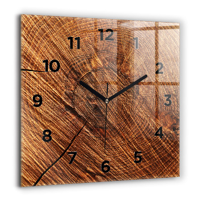 Horloge murale carrée 60x60 cm Bois décoratif