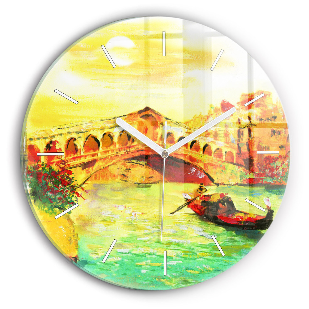 Horloge ronde murale Pont du Rialto à Venise