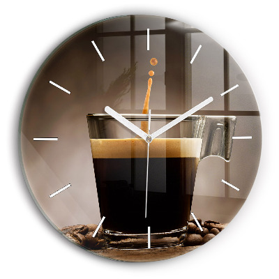Horloge ronde Tasse de café