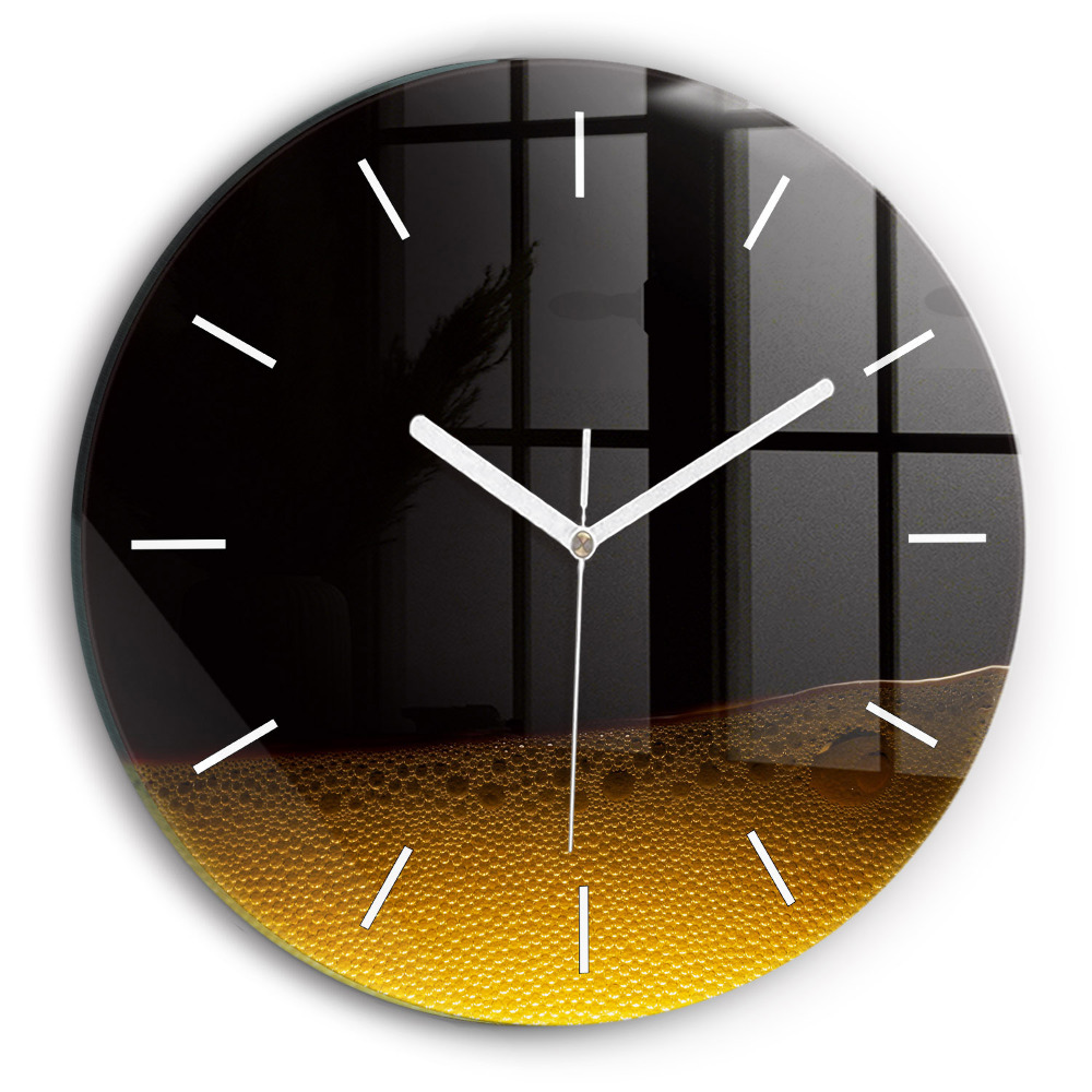 Horloge ronde murale Jus d'orange