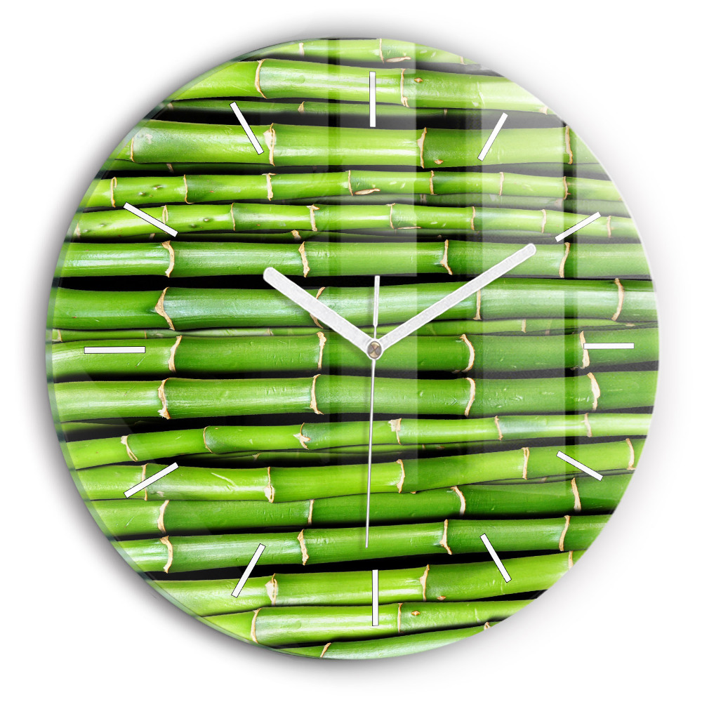 Horloge ronde murale Bambou asiatique