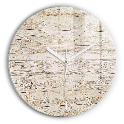 Horloge ronde Panneaux en bois