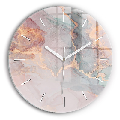 Horloge ronde Texture de marbre