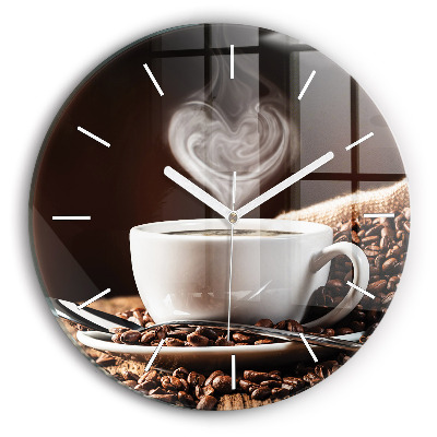 Horloge ronde Coupe de café
