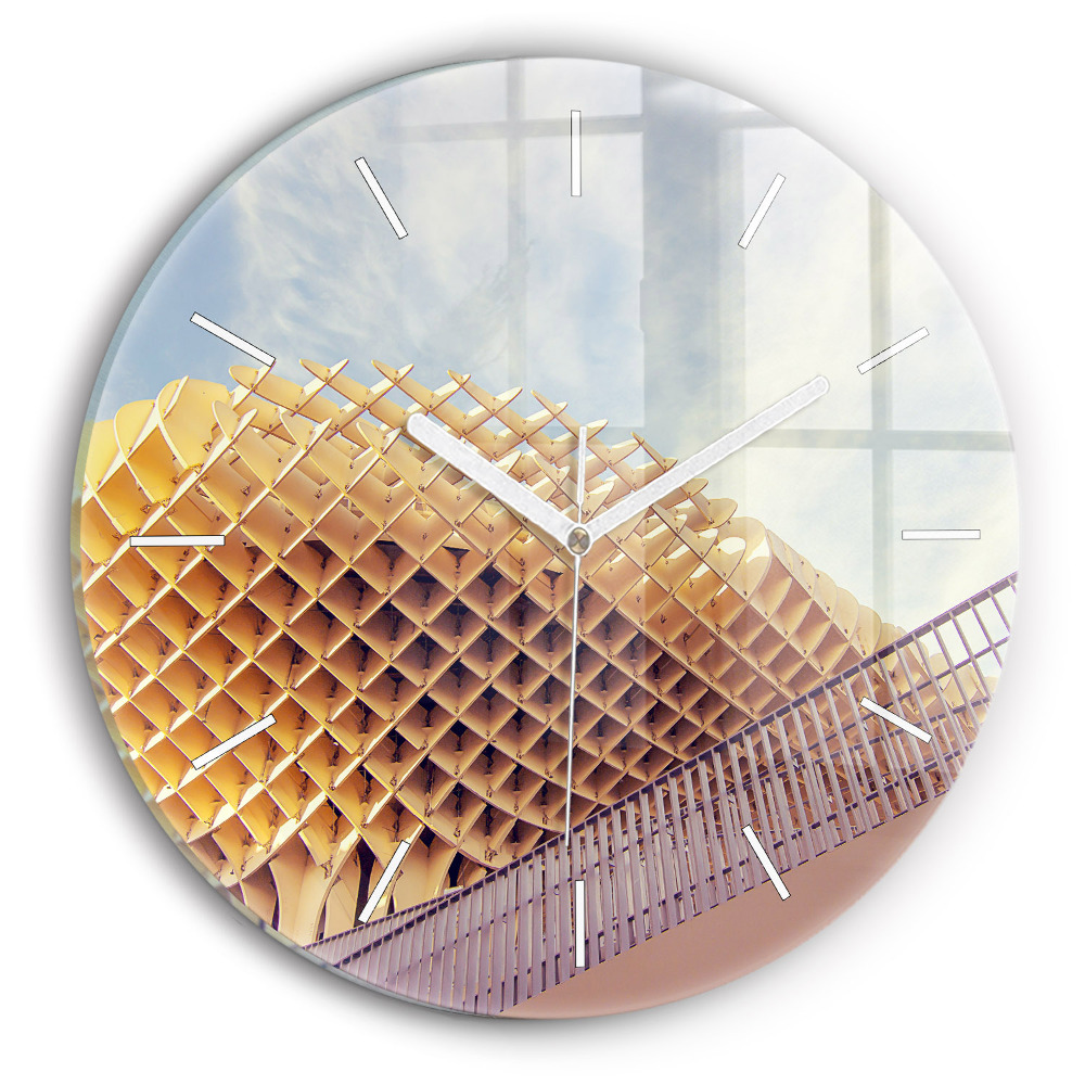 Horloge ronde murale Point de vue à Séville