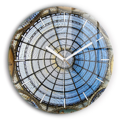 Horloge ronde en verre Centre commercial de Milan