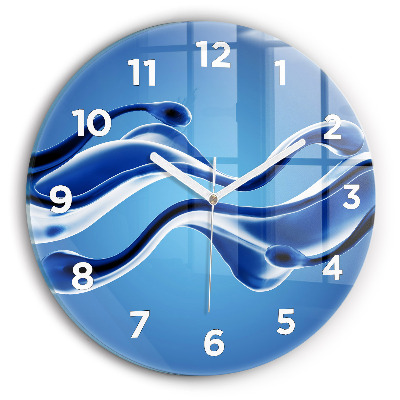 Horloge ronde Abstrait liquide