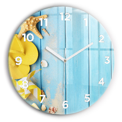 Horloge ronde murale Accessoires de plage et planches