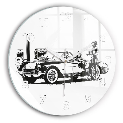 Horloge ronde Illustration rétro