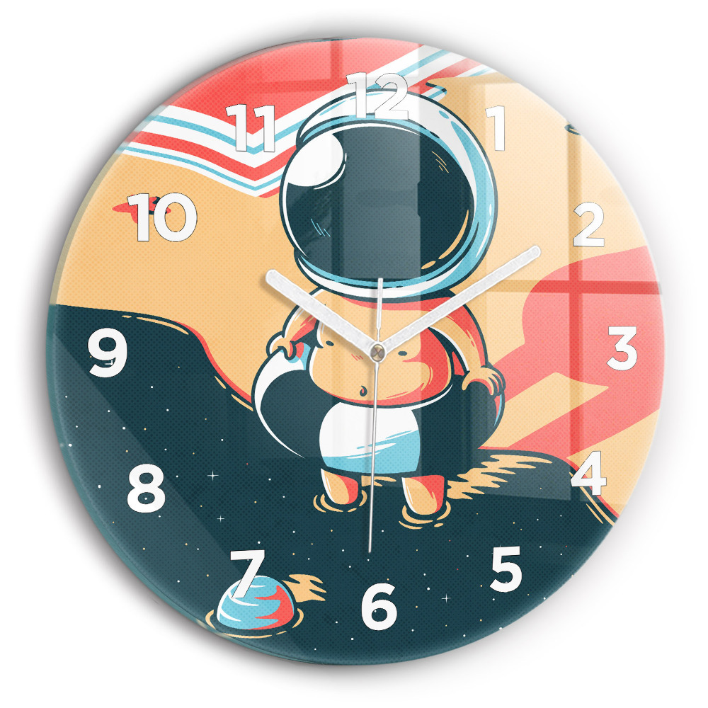 Horloge ronde murale Enfant astronaute