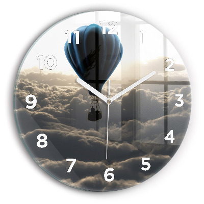 Horloge ronde murale Ballon dans le ciel