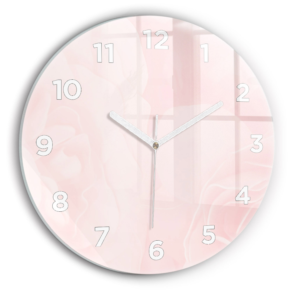 Horloge ronde Roses en fleurs