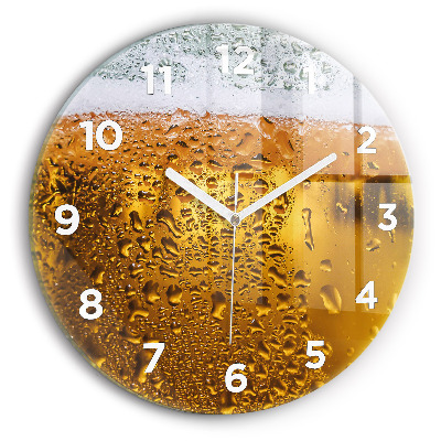 Horloge ronde murale Chope de bière