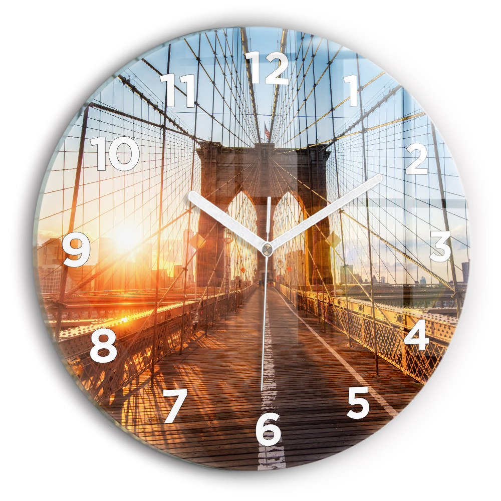Horloge ronde Pont de Brooklyn NYC