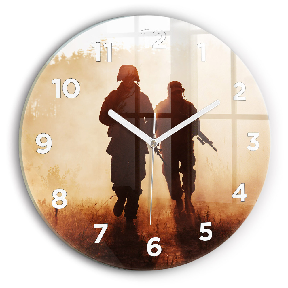Horloge ronde Soldats