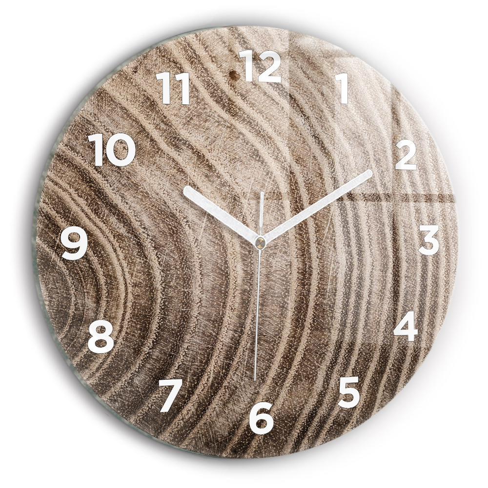 Horloge ronde Tronc d'arbre