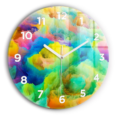 Horloge ronde Texture fractale