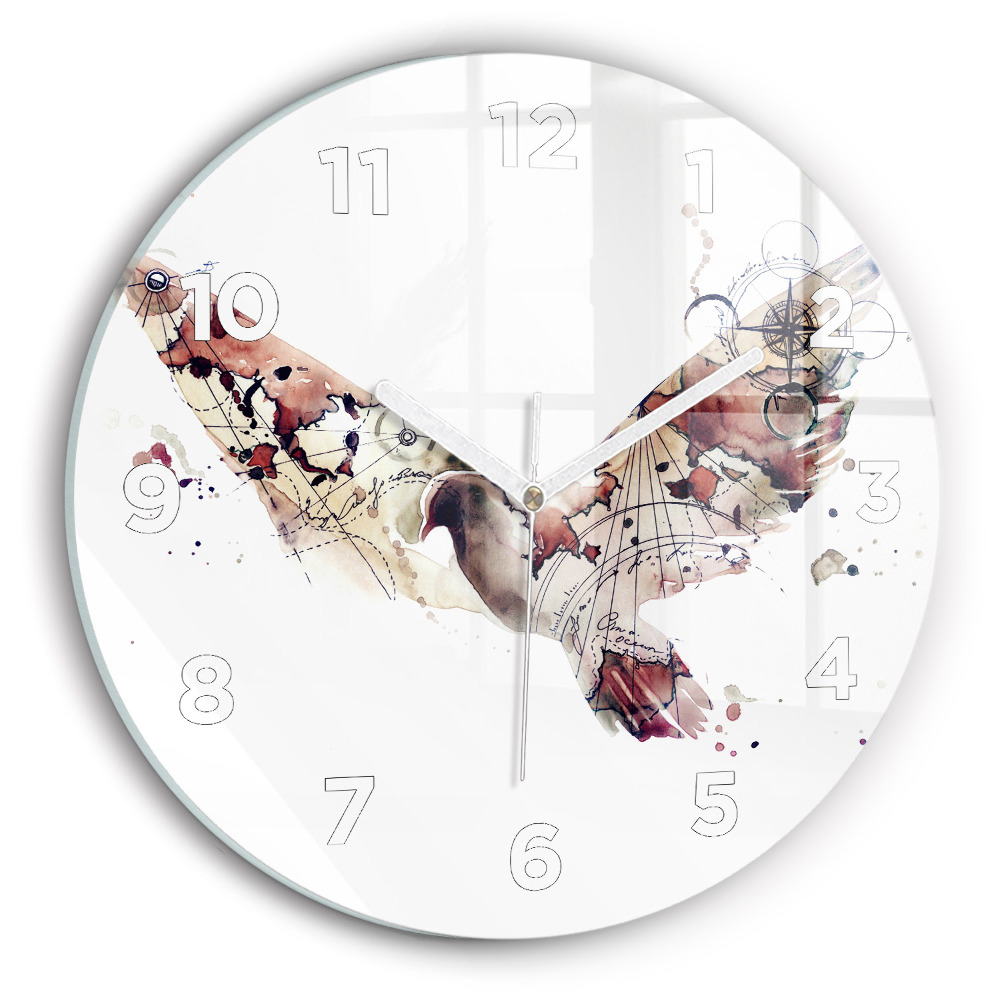 Horloge ronde murale Vue abstraite