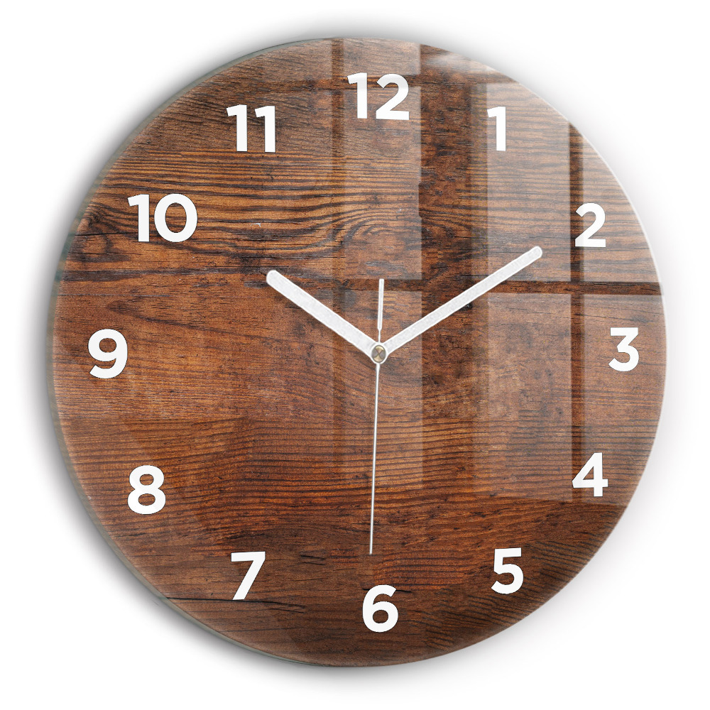 Horloge ronde Vieux bois