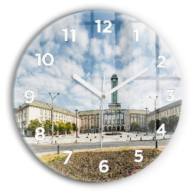Horloge ronde murale Panorama d'Ostrava