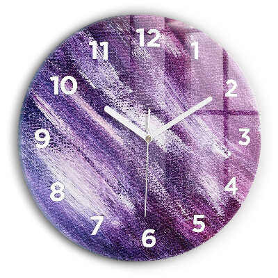 Horloge ronde Texture de peinture acrylique
