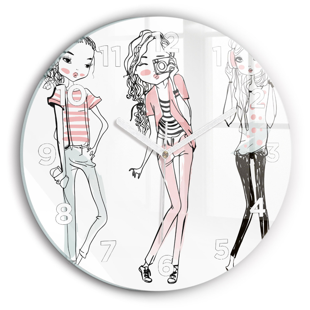 Pendule murale ronde Mode féminine