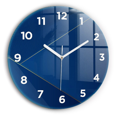 Horloge ronde en verre Abstraction ornementale