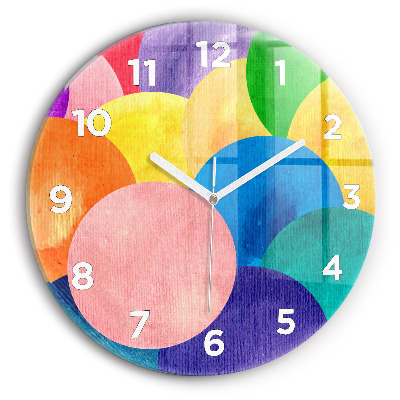 Horloge ronde murale Cercles abstraits