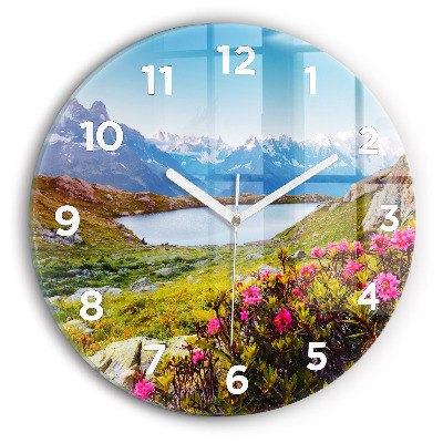 Horloge ronde Mont Blanc Chamonix glacier