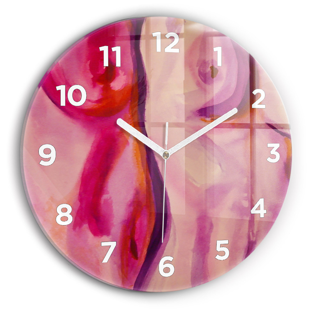 Horloge ronde murale Peinture de femmes