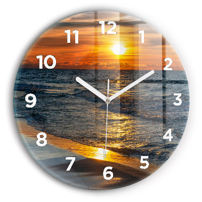 Pendule murale ronde Władysławowo Mer Baltique